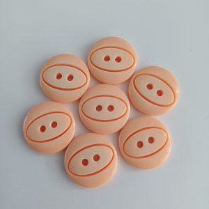 Oranje knopen 7 stuks