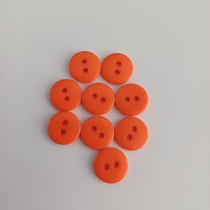 Oranje knoopjes 9 stuks