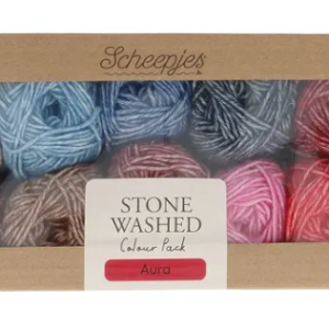 Scheepjes Stone Washed colour pack 10×25 g – Aura