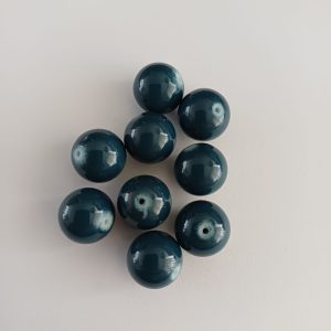 Donkerblauwe kralen 9 stuks