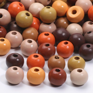Kralen 50 stuks oranje bruin