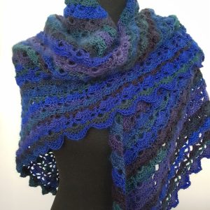 Blauwe omslagdoek