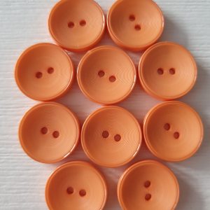 Oranje knopen 10 stuks