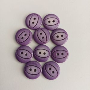 Paarse knopen 10 stuks