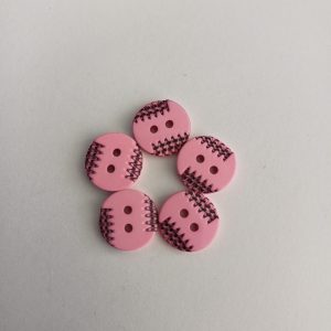 Roze knopen 5 stuks