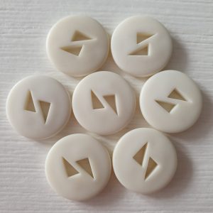 Witte knopen 8 stuks