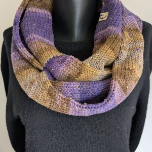Handgemaakte gebreide infinity sjaal van acryl/viscose volwassenen [GRATIS verzending]