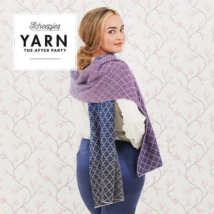 YARN The After Party nr.71 Lavender Trellis Wrap - Afbeelding 3