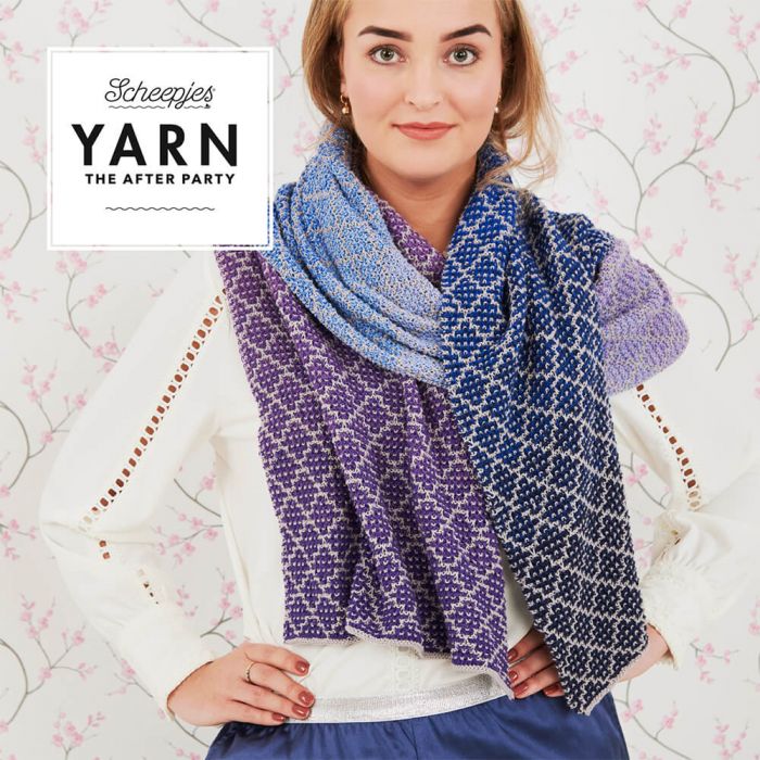 YARN The After Party nr.71 Lavender Trellis Wrap - Afbeelding 4
