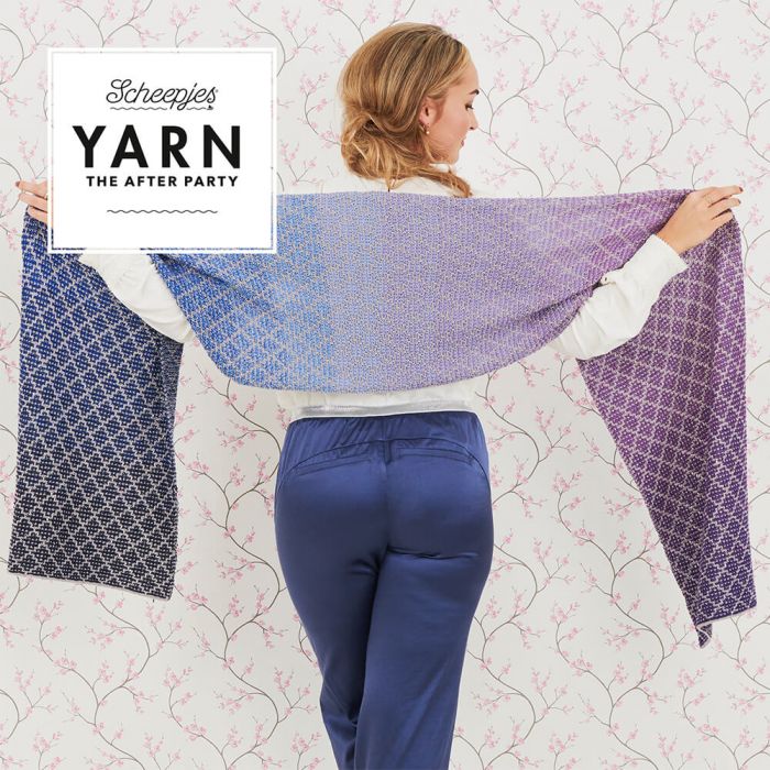 YARN The After Party nr.71 Lavender Trellis Wrap - Afbeelding 6
