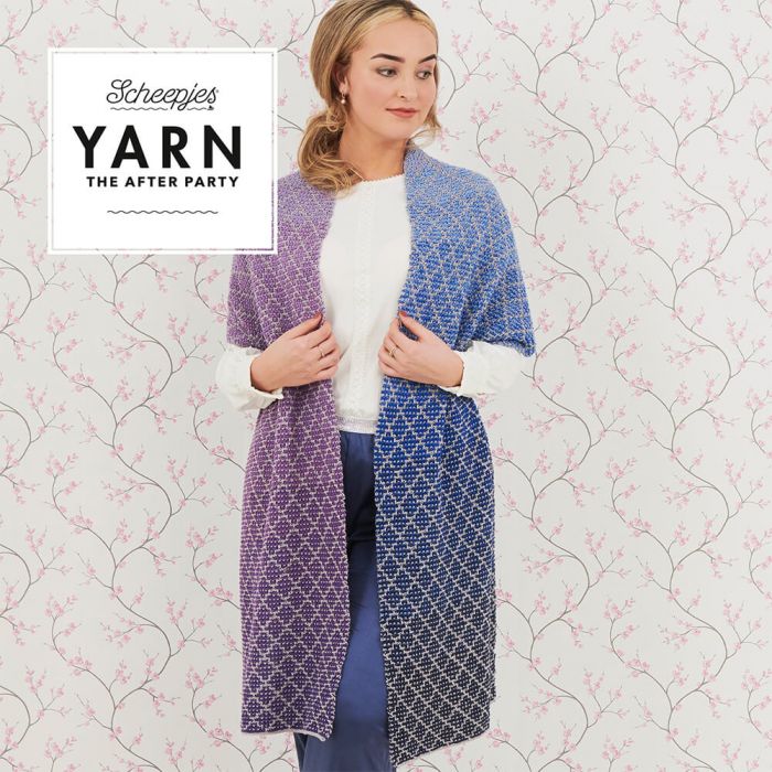 YARN The After Party nr.71 Lavender Trellis Wrap - Afbeelding 7