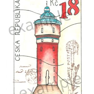 Ansichtkaart - Wall Art vuurtoren A4 en A6